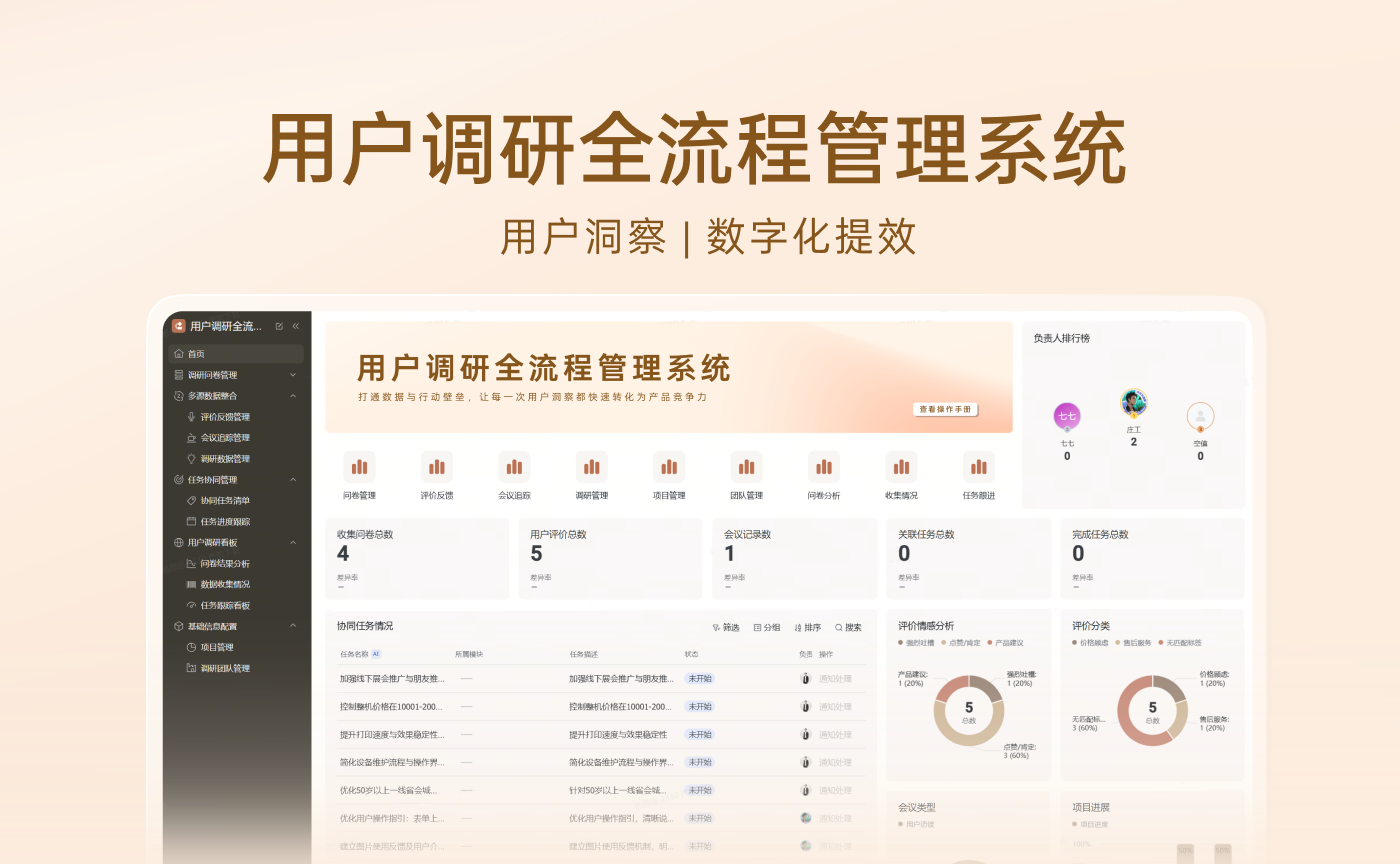 用户调研全流程管理系统