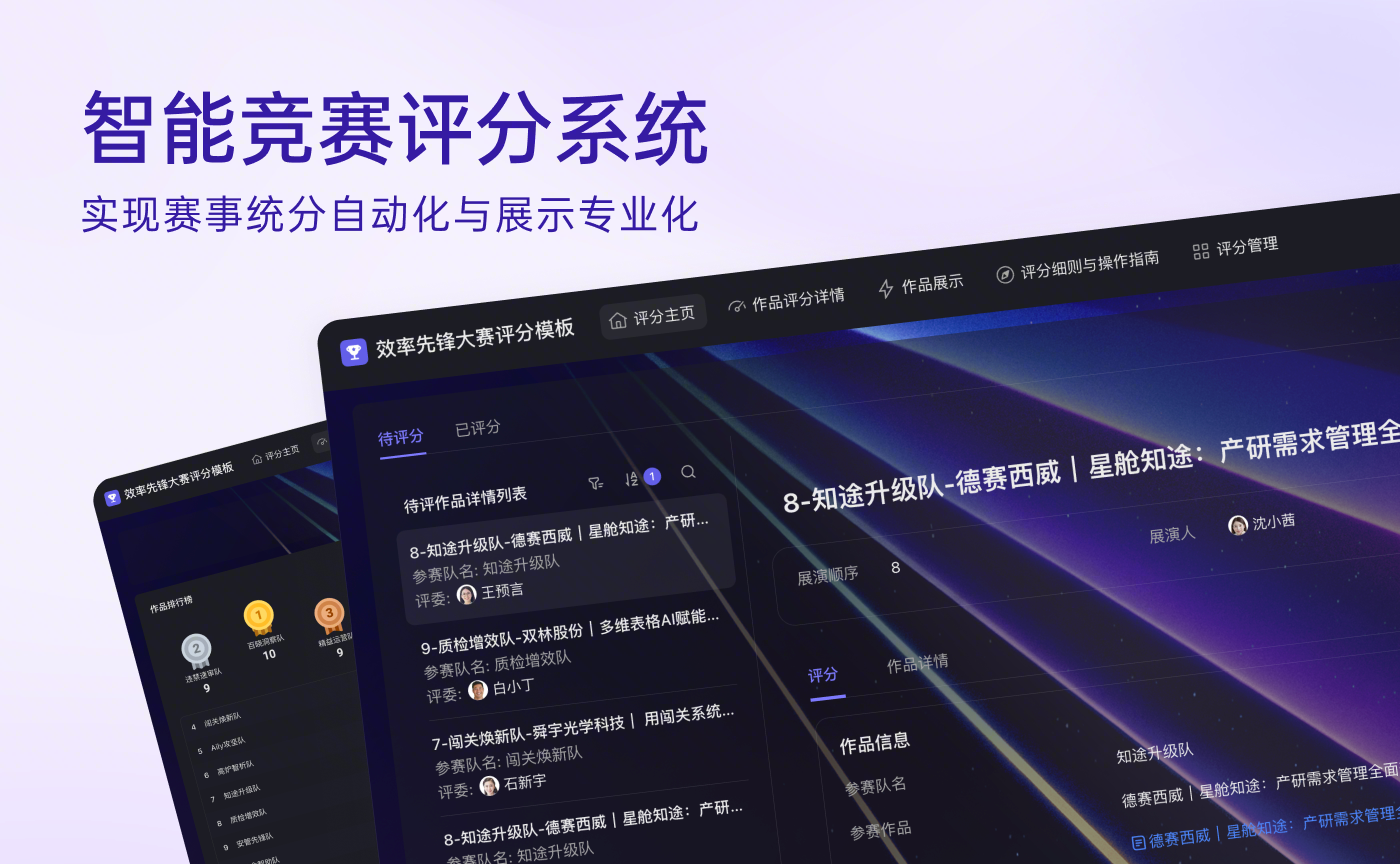 飞书AI效率先锋大赛评分模板