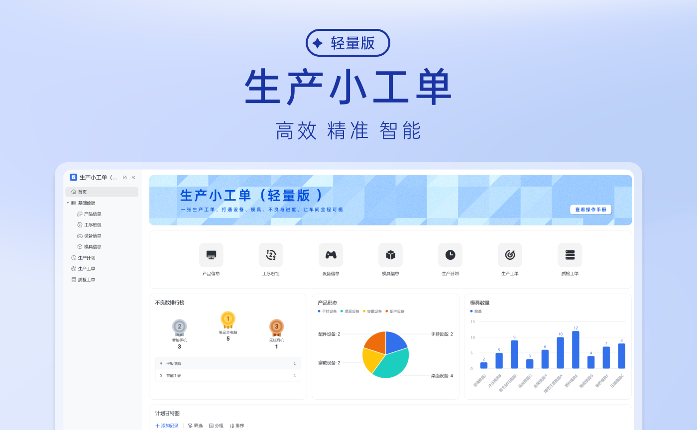 生产小工单（轻量版）