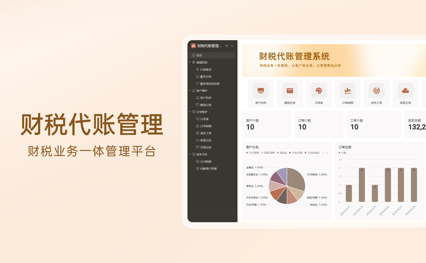 财税代账管理系统